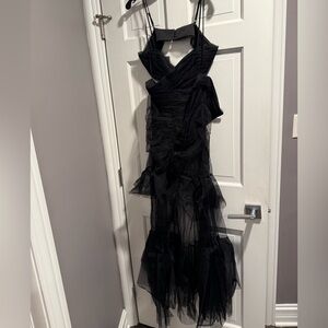 AliceMcCall Black Women’s Evening Dress Transparent Size US 8